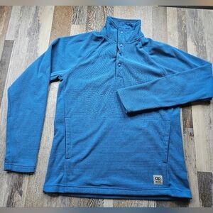 Outdoor Research Men's Trail Mix Snap Pullover Blue Small
